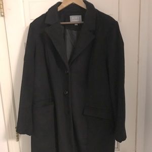 Jessica London.    Winter wool coat, women’s size 20. Black.